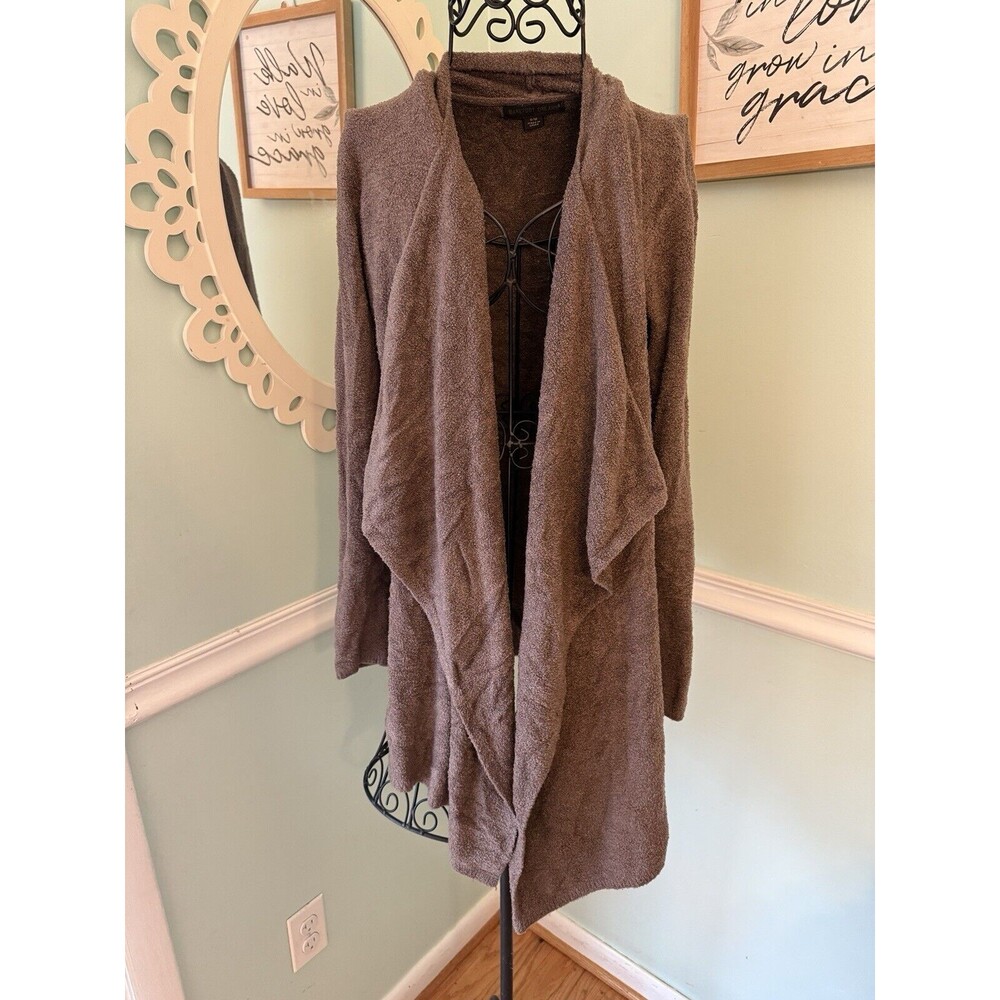 Barefoot dreams‎ Small Soft chic lite knit cardigan 436 Sweater Open Waterfall